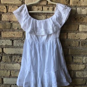 White off the shoulder LoveShackFancy Dress